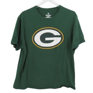 Fanatics Men Extra Large XL Green Bay Packers Logo Crew Neck Short Sleeve Shirt